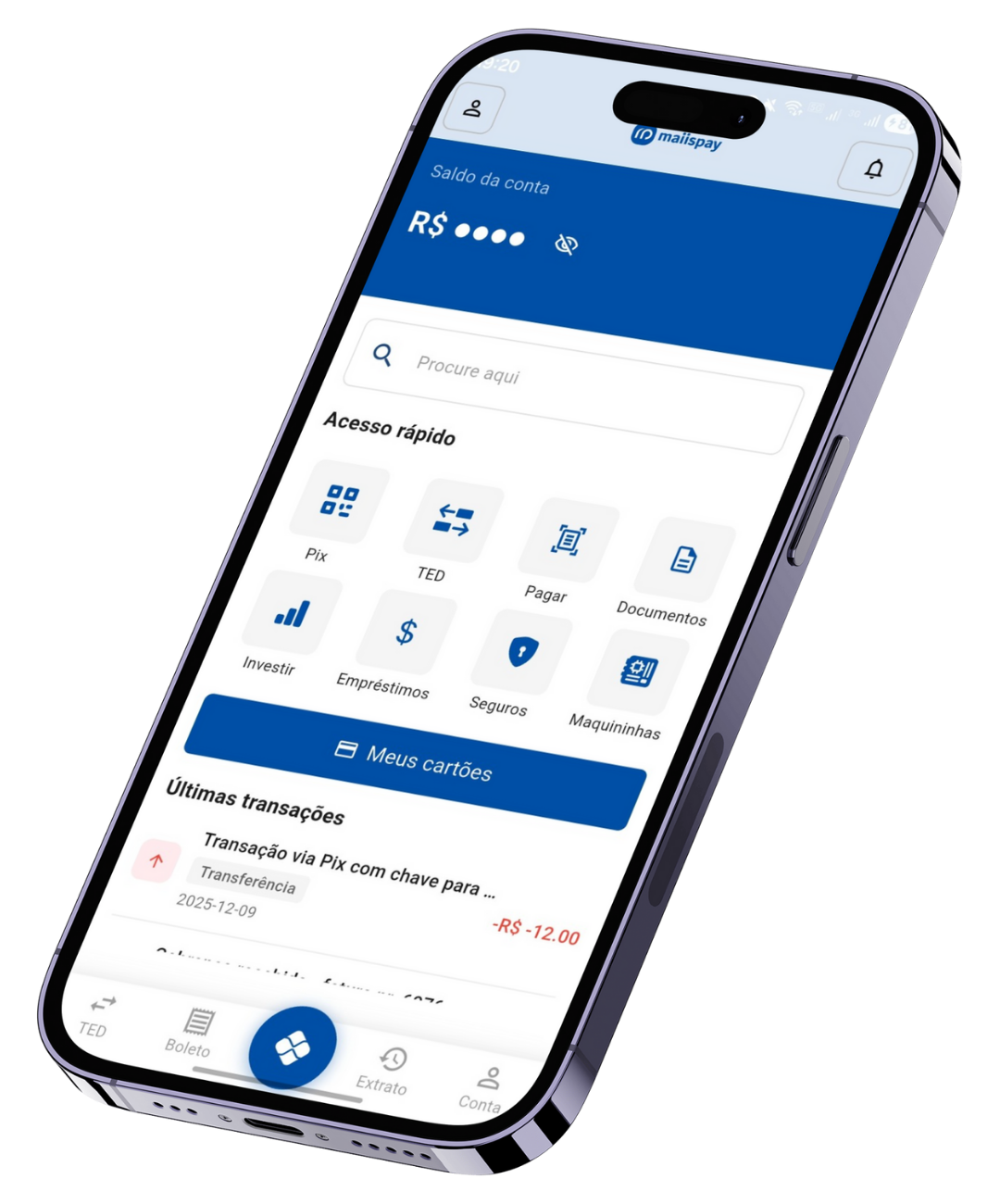 Tela 1 - App MaiisPay